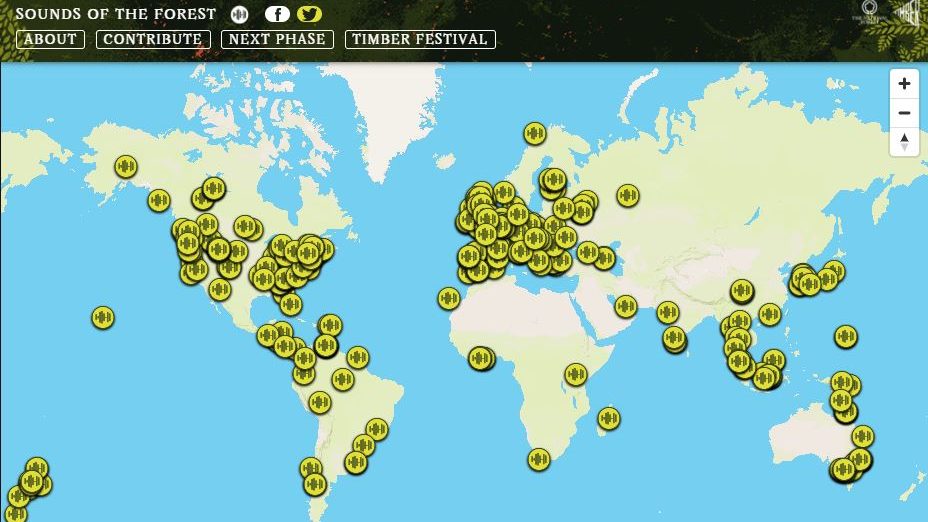 Read more about the article Sounds of the Forest: ένας διαδραστικός χάρτης με ήχους δασών από όλο τον κόσμο